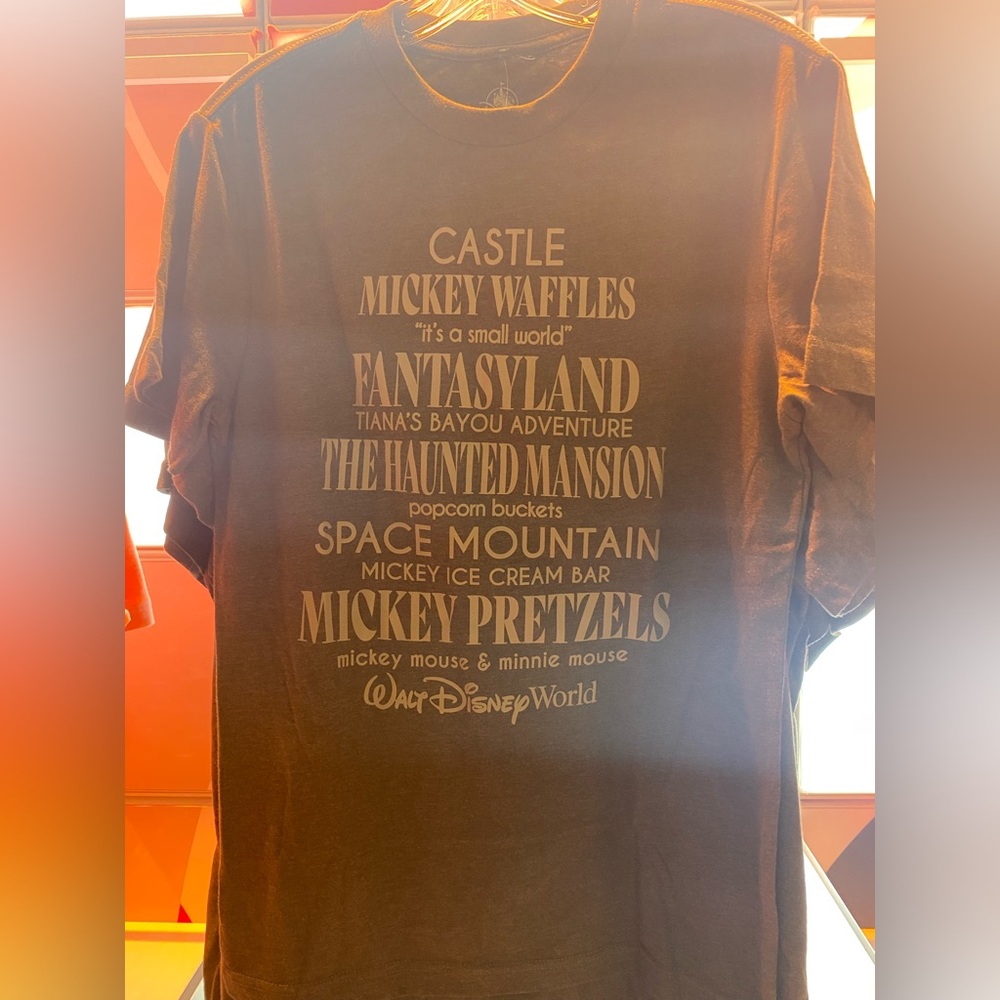 Disney Parks Disney World Attraction Snacks T-Shirt New adult size SMALL BNWT